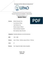 "Muestreo": Facultad Profesional de Ciencias Económicas