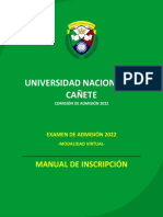 Manual de Inscripción - Admisión Undc