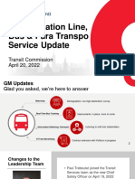 Confederation Line, Bus & para Transpo Service Update: Transit Commission April 20, 2022