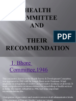 Health Committee AND Their Recommendation