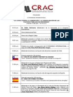 Programa II Congreso Internacional de La CRAC