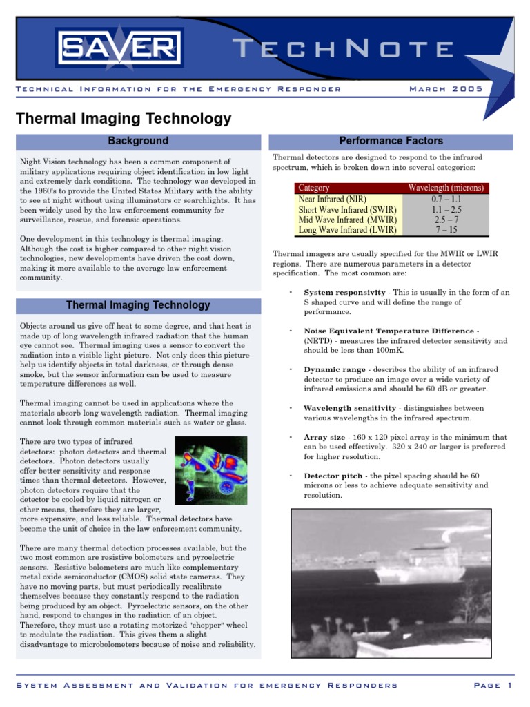 Thermal Imaging for Emergency Responders | PDF | Infrared | Thermography