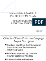 Madison Climate Protection Plan: Greenhouse Gas Reduction Strategies