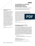 Revisiones: La Miostatina: Un Regulador Autocrino/paracrino Del Desarrollo Muscular