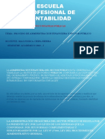 Administración financiera pública y proceso presupuestario