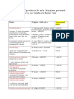 Glovo List, PDF, Dietary Supplements