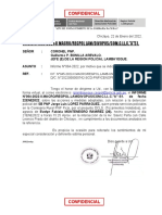 Ofc. N°668 Inf. N°64, Sobre Detencion SB PNP Jorge Luis Lopez Parraguez Por DCLS (Tocamientos