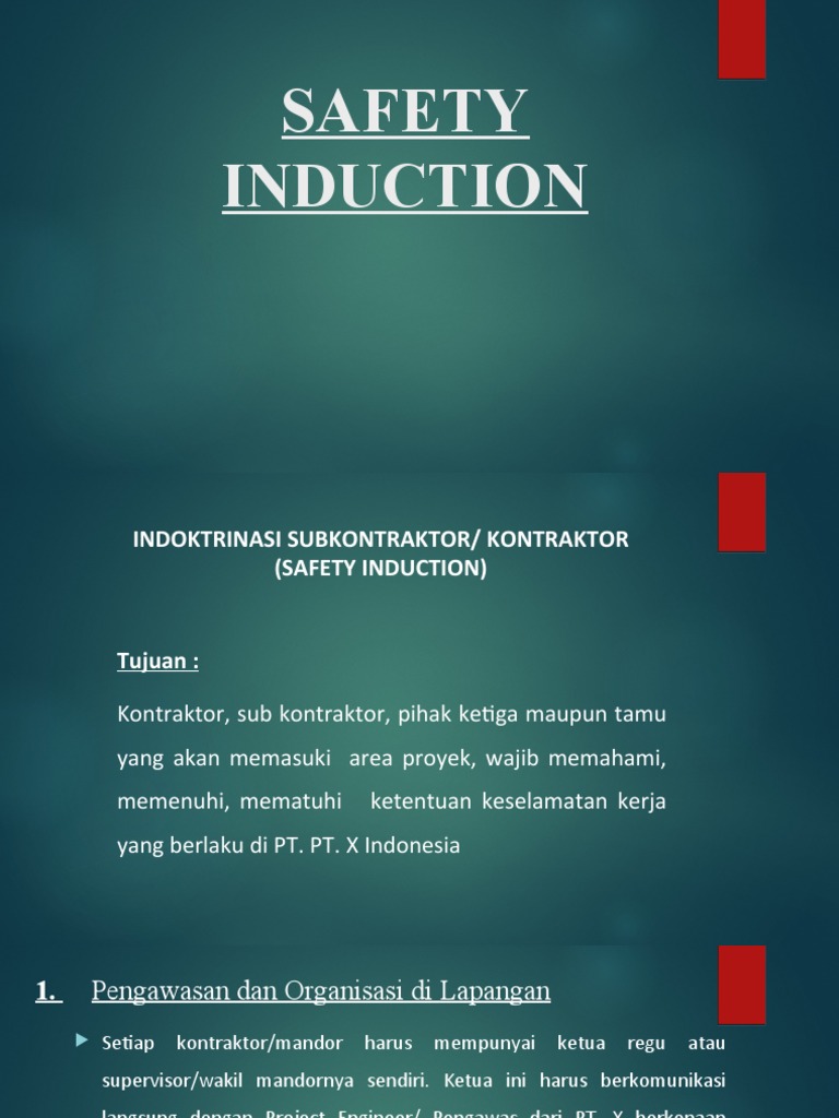 Safety Induction New | PDF