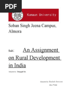 Download Assignment on Rural Development  by Shailesh Gururani SN57079423 doc pdf