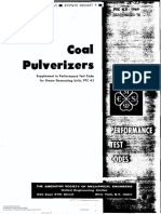Pulverizers: Supplement To Performance Test Code For Steam Generating Units