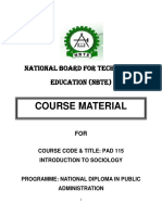 Course Material: National Board For Techniceal Education (Nbte)