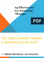 Creating Effective and Creative Advertising Messages