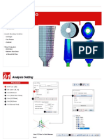 3-D Linear Static Analysis: - Unit: N, M - Isotropic Elastic Material - Plate Elements