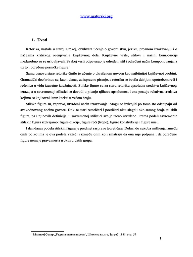 Stilske Figure | PDF
