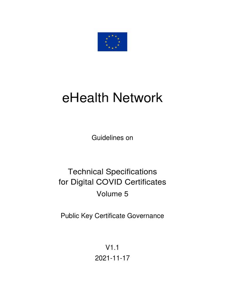 Digital COVID Certificate Specs | PDF | Public Key Certificate | Public ...