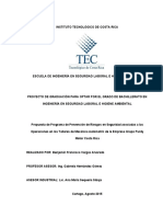 Propuesta Programa Prevencion Riesgos Seguridad Asociadas Operaciones Talleres Mecanica Automotriz