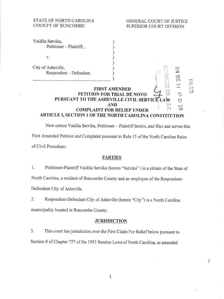 Satvika first amended complaint pdf