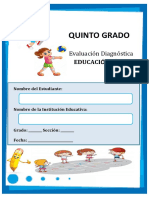 Evaluacion Diagnostica de Quinto Grado