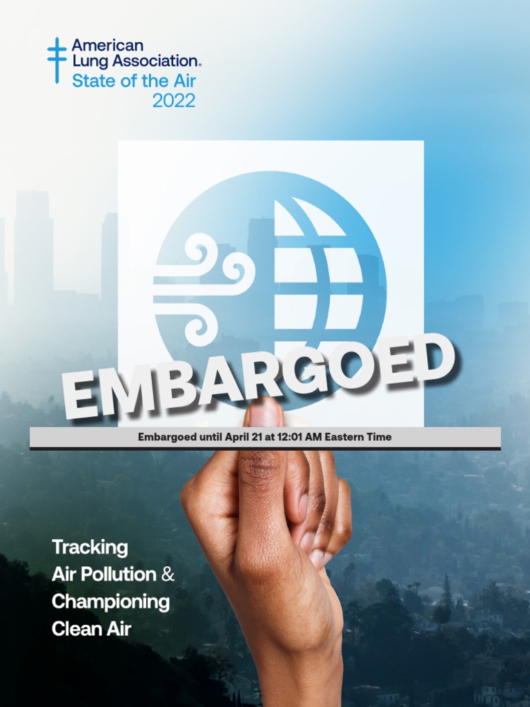State of The Air Report 2022 PDF Air Pollution Clean Air Act