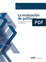 La Evaluación de Políticas Públicas Fundamentos conceptuales y analíticos