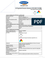 Desinfectante DRYQUAT 250 Hoja de Datos de Seguridad