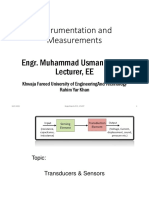Instrumentation and Measurements: Engr. Muhammad Usman Sardar Lecturer, EE