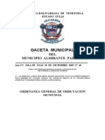 Gaceta 69 2005 (Ord. Tributación General Municipal)