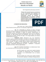 Lei 609/2016 Abadia de Goiás IPTU Ambiental