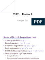 CS381 Review 1: Gongjun Yan