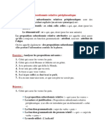 9 Cours Morphosyntaxe S4 FPE 9è séance Les propositions relatives périphrastiques