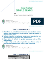 WEEK - 10 Design For Shear