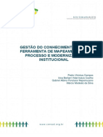 GESTÃO DO CONHECIMENTO COMO FERRAMENTA DE MAPEAMENTO DE PROCESSO E MODERNIZAÇÃO INSTITUCIONAL
