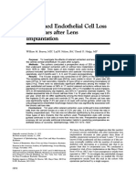 Continued Endothelial Cell Loss Ten Years After Lens Implantation