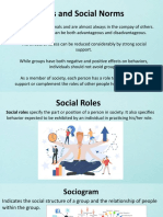 Social Roles and Social Norms