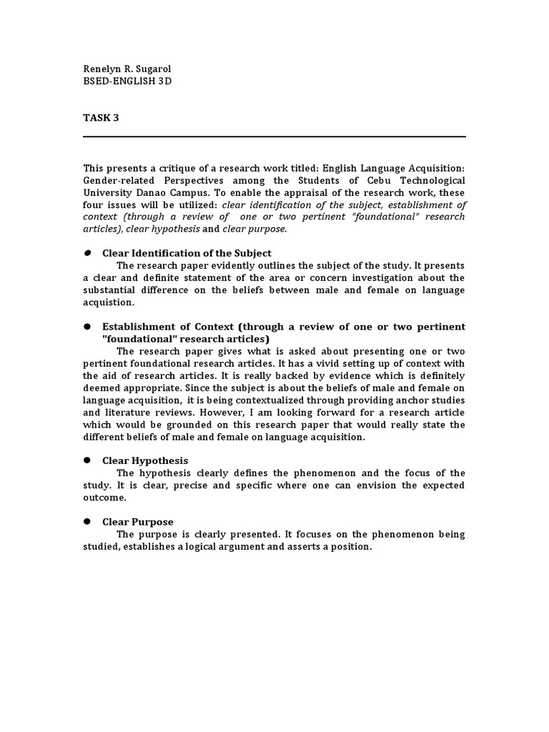 Task 3 | PDF | Philosophy