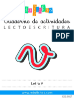 ESC027 Letra V Lectoescritura Edufichas