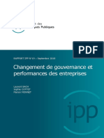 Changement de Gouvernance Et Performances Des Entreprises Rapport IPP Sept2018