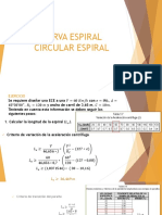 Curva Espiral Circular Espiral Ejercicio