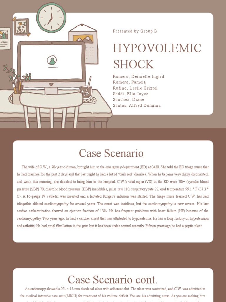 Group B Hypovolemic Shock | PDF | Bleeding | Blood Pressure