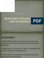 Resource Utilization and Economics