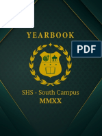 SHS Yearbook 2020: Mission, Vision and President's Message