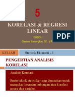 Statistik Ekonomi_5_Korelasi Dan Regresi Linear