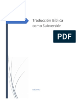 Traduccion Biblica Como Subversion