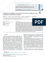 Development of A High-Precision Piezoelectric Ultrasonic Milling Tool Using Longitudinal-Bending Hybrid Transducer