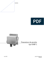 Transmisor de Presión Tipo EMP 2: Pressure and Temperature Controls Especificación Técnica
