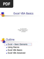 Excel VBA Basics