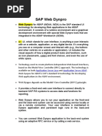 SAP Web Dynpro: Application Server Java Application Server ABAP