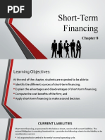 Chapter 8 - Short Term Financing