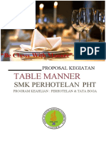 Proposal Table Manner 2022