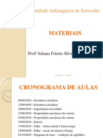 Aula 1 - Ligações Químicas e Estruturas Cristalinas